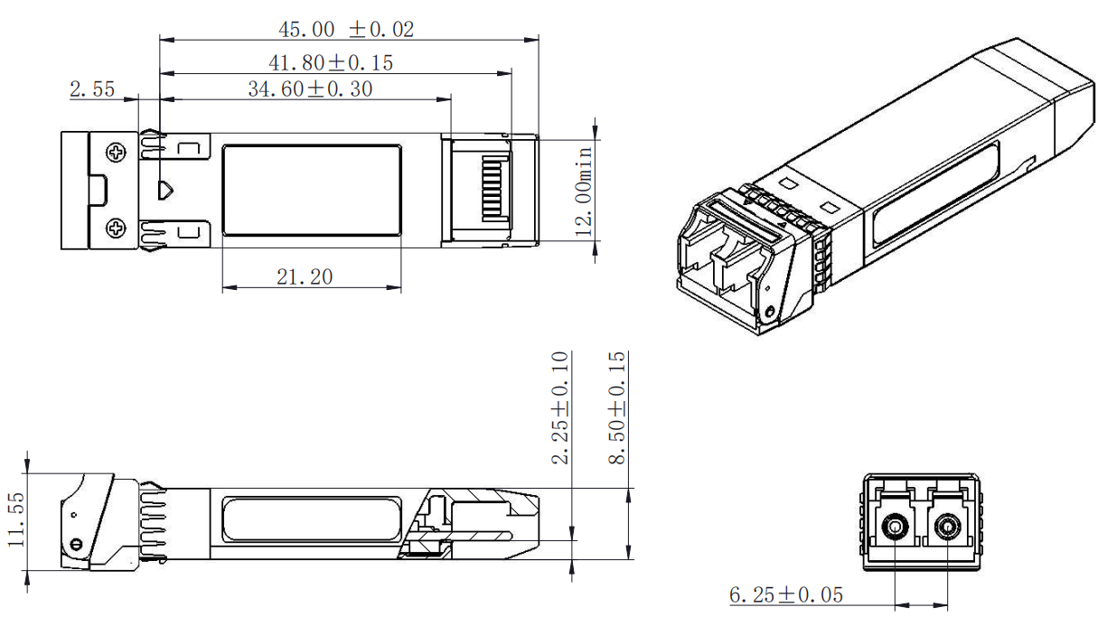 25Gbps LAN WDM SFP28 I Temp Transceiver