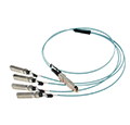 100G QSFP28 to 4X 25G SFP28 breakout Active Optical Cables